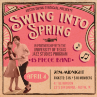 Swing into Spring – April 4th – Live Band!